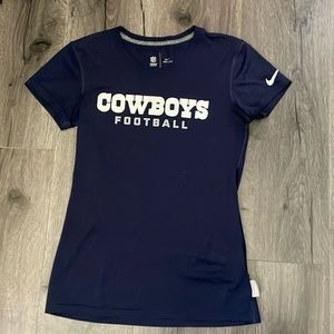 ❤️NFL Team Apparel Nike Dallas Cowboys Athletic Cut Football Dri-Fit Shirt